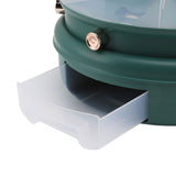 Stackable Grain Storage Container Single Layer 6 Grids Rotating Rice Dispenser for Kitchen Organization Dark Green - Extra Image