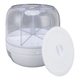 Grain Dispenser 6 Grids PP Rotation Insect Proof Grain Storage Organization for Home Kitchen 10kg - Side View