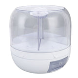 Grain Dispenser 6 Grids PP Rotation Insect Proof Grain Storage Organization for Home Kitchen 10kg - Rear View