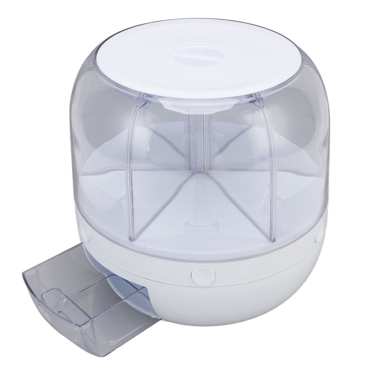 Grain Dispenser 6 Grids PP Rotation Insect Proof Grain Storage Organization for Home Kitchen 10kg