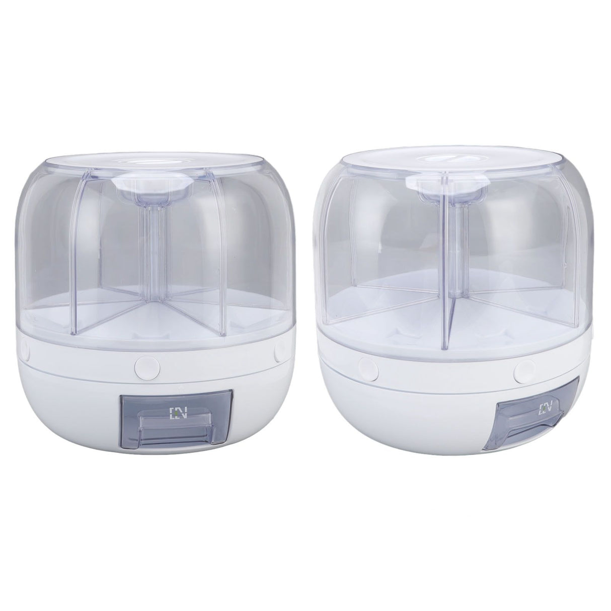 Grain Dispenser 6 Grids PP Rotation Insect Proof Grain Storage Organization for Home Kitchen 10kg