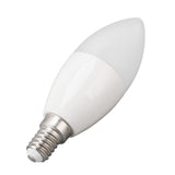 LED Bulb Light Control 5000K C37 E14 5W Eye Protective White Lighting for Home Decoration - Top-Down View