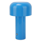 Mushroom Table Lamp 3 Color Dimming USB Charging Desk Lamp Touch Sensitive Mushroom Lamp for Restaurant Camping Blue - Close-Up Angle