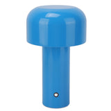 Mushroom Table Lamp 3 Color Dimming USB Charging Desk Lamp Touch Sensitive Mushroom Lamp for Restaurant Camping Blue