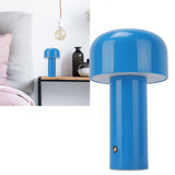 Mushroom Table Lamp 3 Color Dimming USB Charging Desk Lamp Touch Sensitive Mushroom Lamp for Restaurant Camping Blue - Extra Image