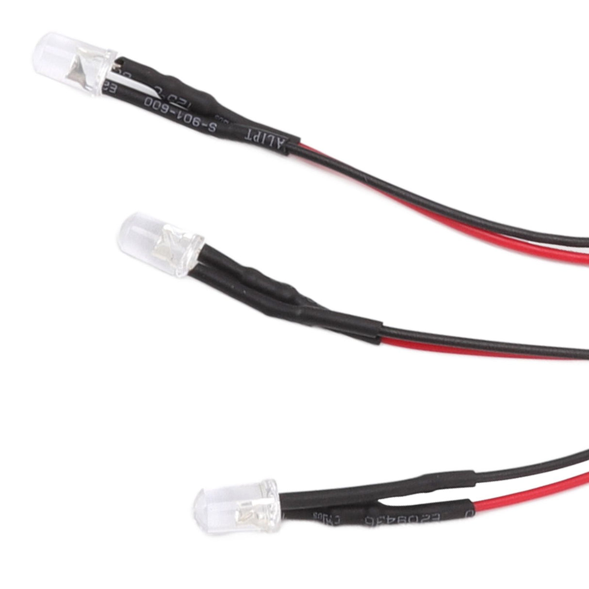 10pcs Lights Emitting Diodes 5mm Prewired Electronic LED Light Diodes for Decoration 5‑12V Red Light