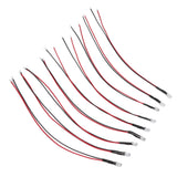 10pcs Lights Emitting Diodes 5mm Prewired Electronic LED Light Diodes for Decoration 5‑12V Blue Light - Extra Image