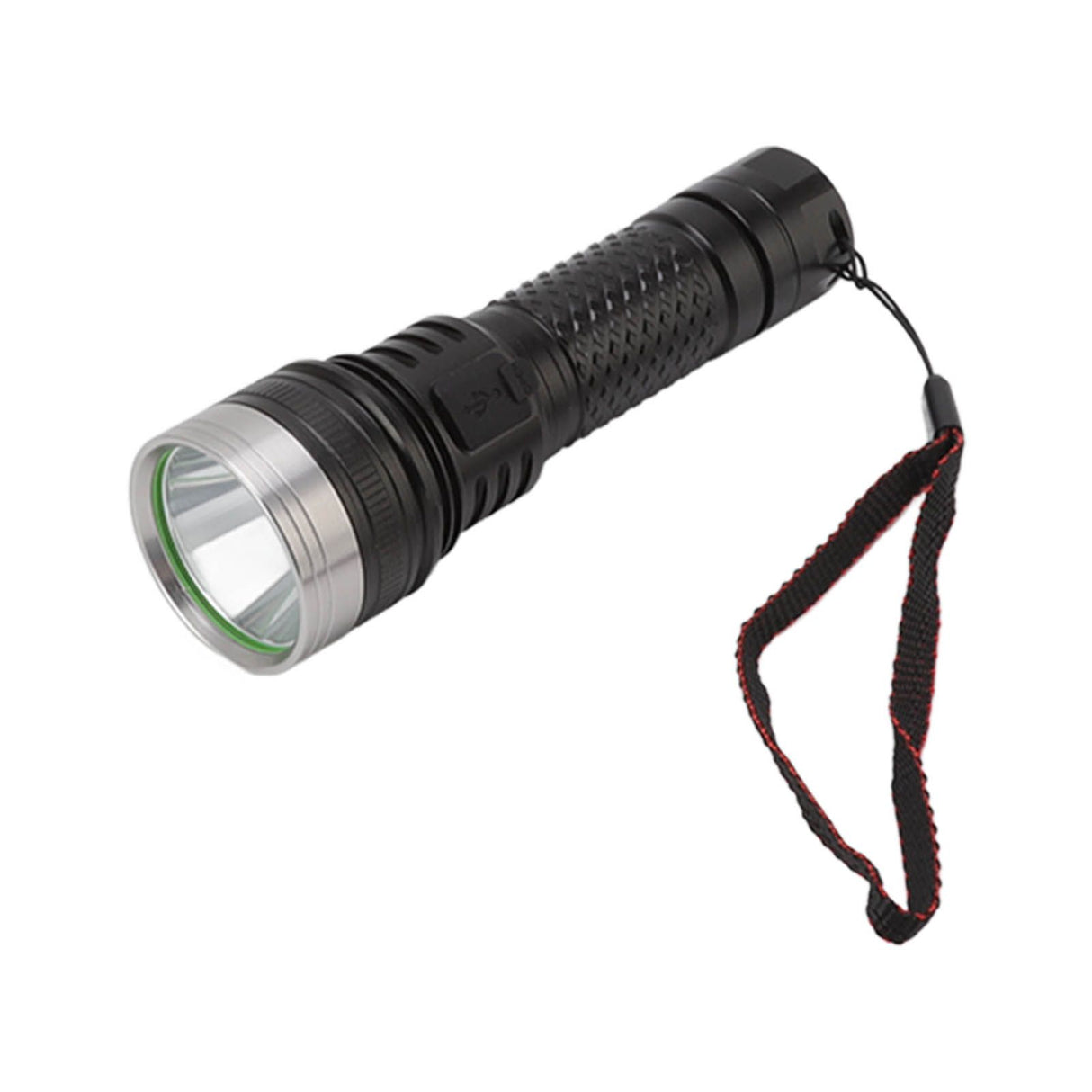 LED Flashlight 2 Levels High Brightness SST40 Wick White Light Life Waterproof Portable Outdoor Flashlight for Home Adventure