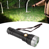 LED Flashlight 2 Levels High Brightness SST40 Wick White Light Life Waterproof Portable Outdoor Flashlight for Home Adventure