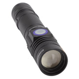Ultraviolet Flashlight Zoomable UV Detection Lamp Waterproof LED Flashlight 300‑395nm Wavelength