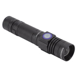 Ultraviolet Flashlight Zoomable UV Detection Lamp Waterproof LED Flashlight 300‑395nm Wavelength - Top-Down View