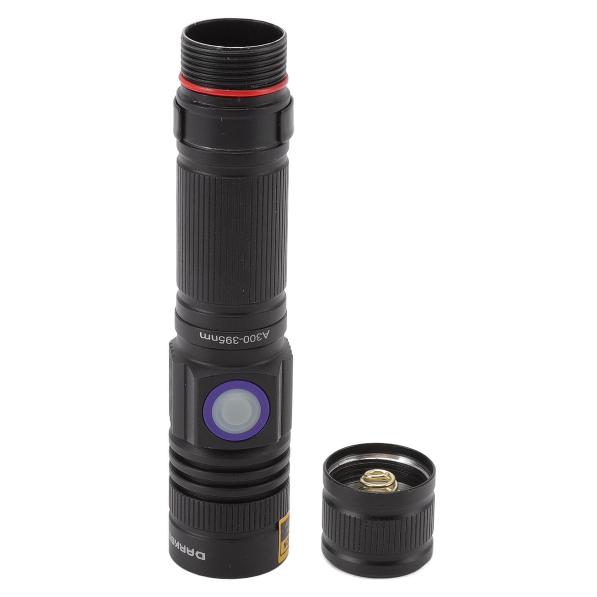 Ultraviolet Flashlight Zoomable UV Detection Lamp Waterproof LED Flashlight 300‑395nm Wavelength