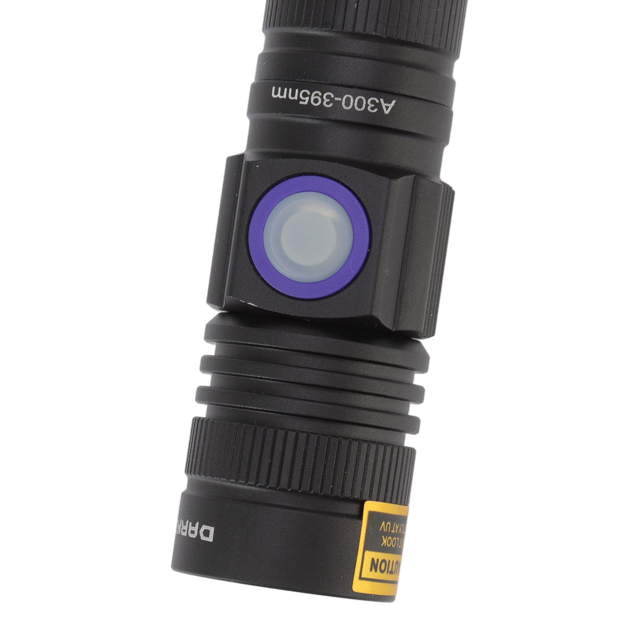 Ultraviolet Flashlight Zoomable UV Detection Lamp Waterproof LED Flashlight 300‑395nm Wavelength