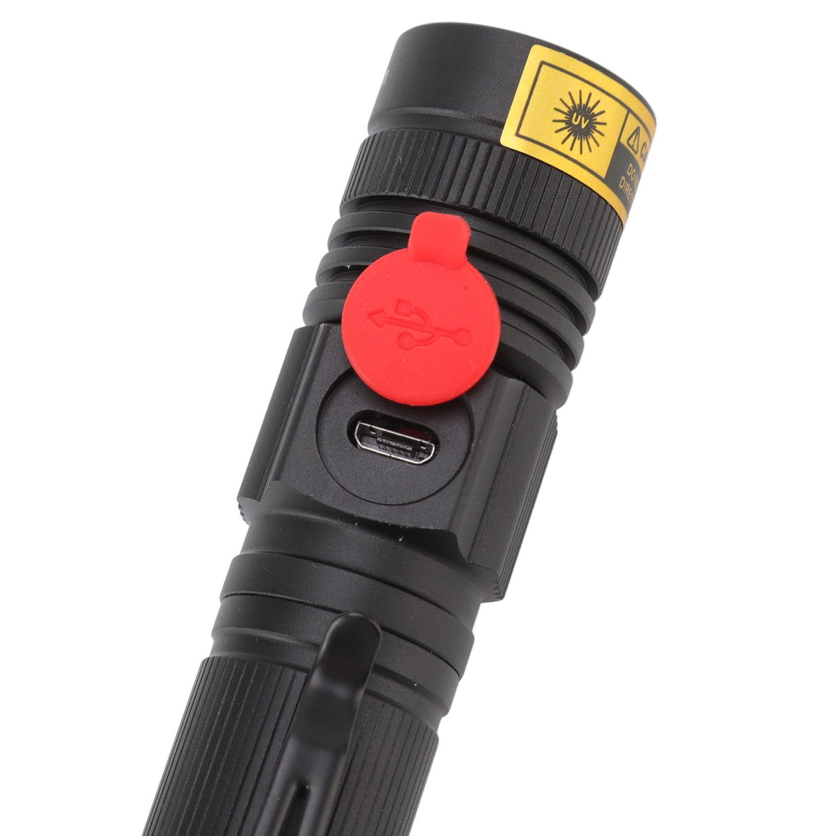 Ultraviolet Flashlight Zoomable UV Detection Lamp Waterproof LED Flashlight 300‑395nm Wavelength