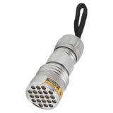 UV Black Light Flashlight 21 LED 395nm Ultraviolet Flashlight for Fluorescent Agents Anti Counterfeiting Codes Scorpions Cat Moss - Close-Up Angle
