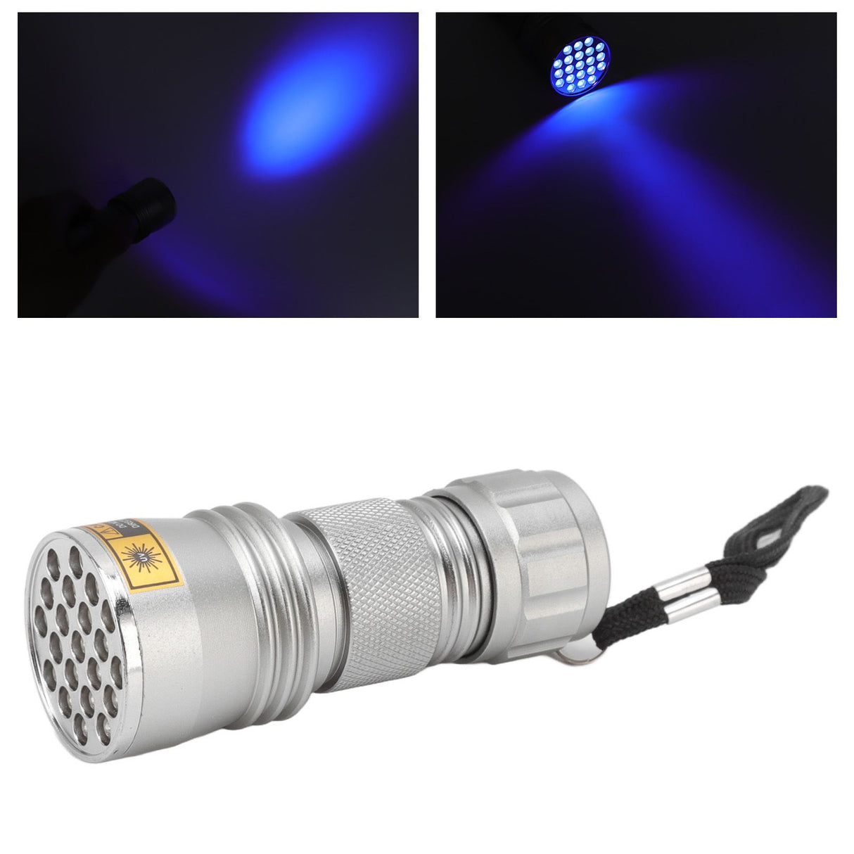 UV Black Light Flashlight 21 LED 395nm Ultraviolet Flashlight for Fluorescent Agents Anti Counterfeiting Codes Scorpions Cat Moss