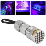 UV Black Light Flashlight 21 LED 395nm Ultraviolet Flashlight for Fluorescent Agents Anti Counterfeiting Codes Scorpions Cat Moss