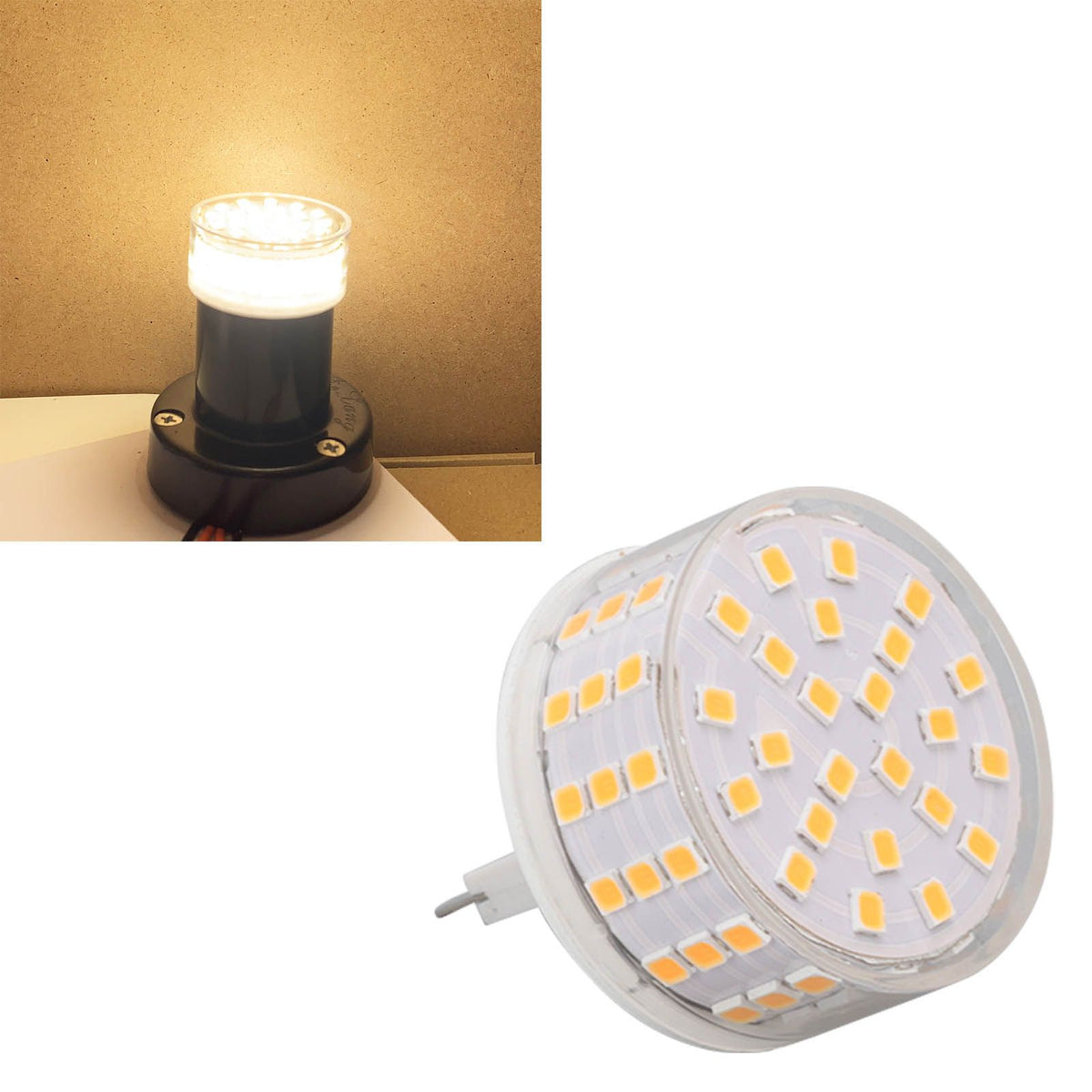 G9 LED Lamp Beads 10W 1000LM Flicker Free Lamp Energy Saving G9 Corn Lamp Bead Replacement 85‑265V Warm Light