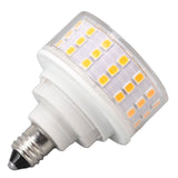 E11 LED Lamp ABS 10W 1000LM Flicker Free Corn Lamp for Ceiling Table Cabinet Lamp 85‑265V Warm Light - Front View