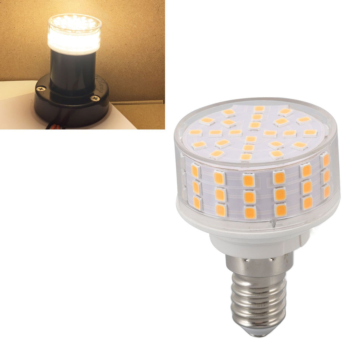 E14 LED Bulb Light Lamp Beads Corn Lamp 10W 1000LM 85‑265V No Flickering Energy Saving Lamps Warm Light