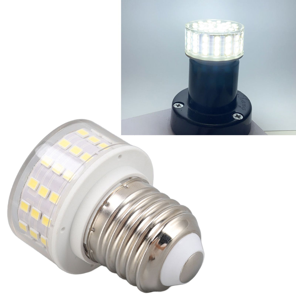 E27 E26 10W LED Light Bulb 1000LM Flicker Free Energy Saving Light Lamp for Bedrooms Living Rooms Kitchens Corridors 85‑265V White Light