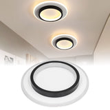 LED Ceiling Light Simple Fashionable Aisle Light Indoor Innovative Ceiling Lamp Black 85‑265V White Warm Neutral Light