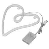 Heart Neon Light Dual Power Supply Retro IP45 Waterproof LED Neon Lamp for Living Room Valentine's Day Party Bar Decor Pink Light - Top-Down View