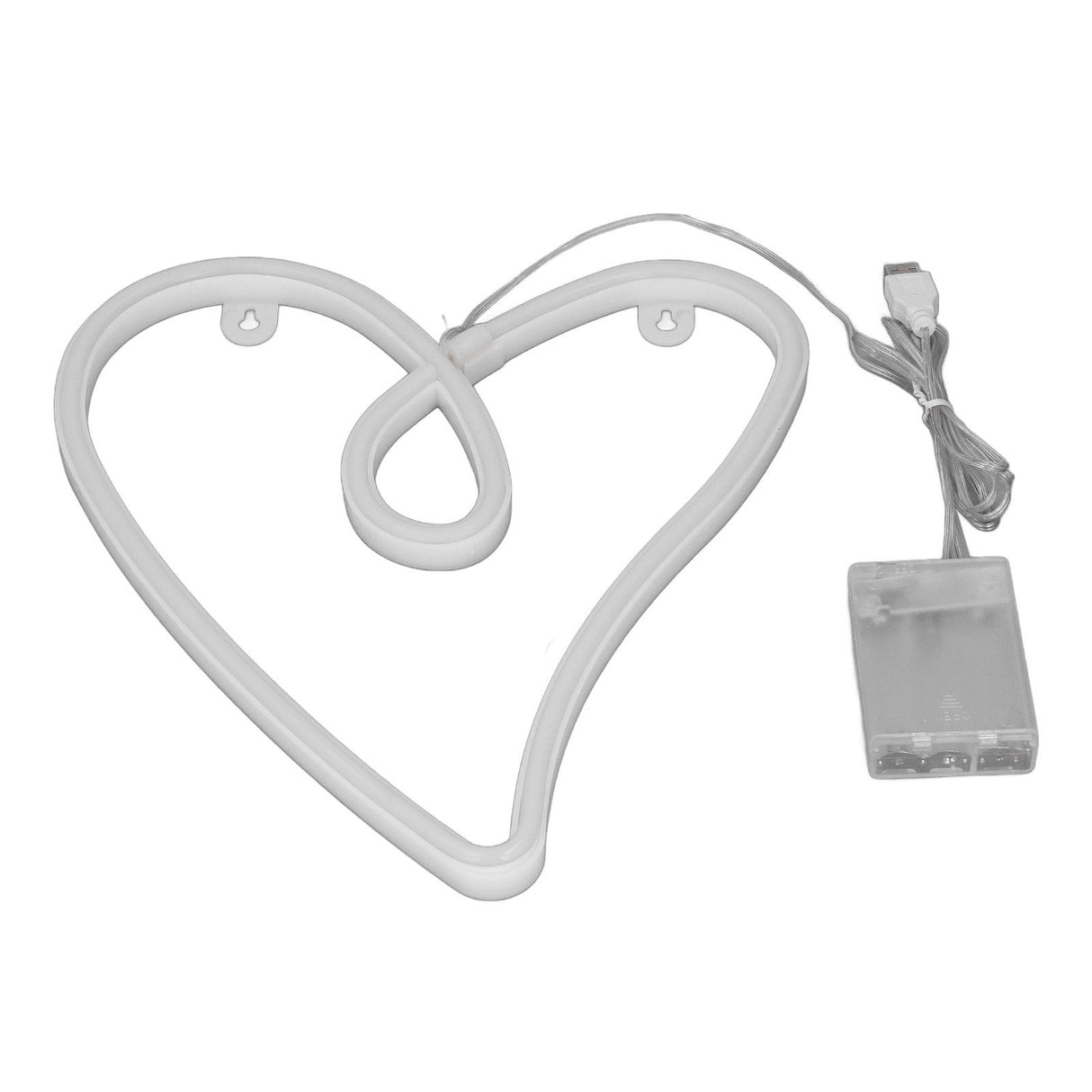 Heart Neon Light Dual Power Supply Retro IP45 Waterproof LED Neon Lamp for Living Room Valentine's Day Party Bar Decor Pink Light
