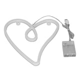 Heart Neon Light Dual Power Supply Retro IP45 Waterproof LED Neon Lamp for Living Room Valentine's Day Party Bar Decor Pink Light - 45-Degree Angle