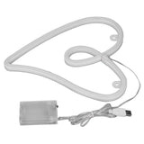 Heart Neon Light Dual Power Supply Retro IP45 Waterproof LED Neon Lamp for Living Room Valentine's Day Party Bar Decor Pink Light