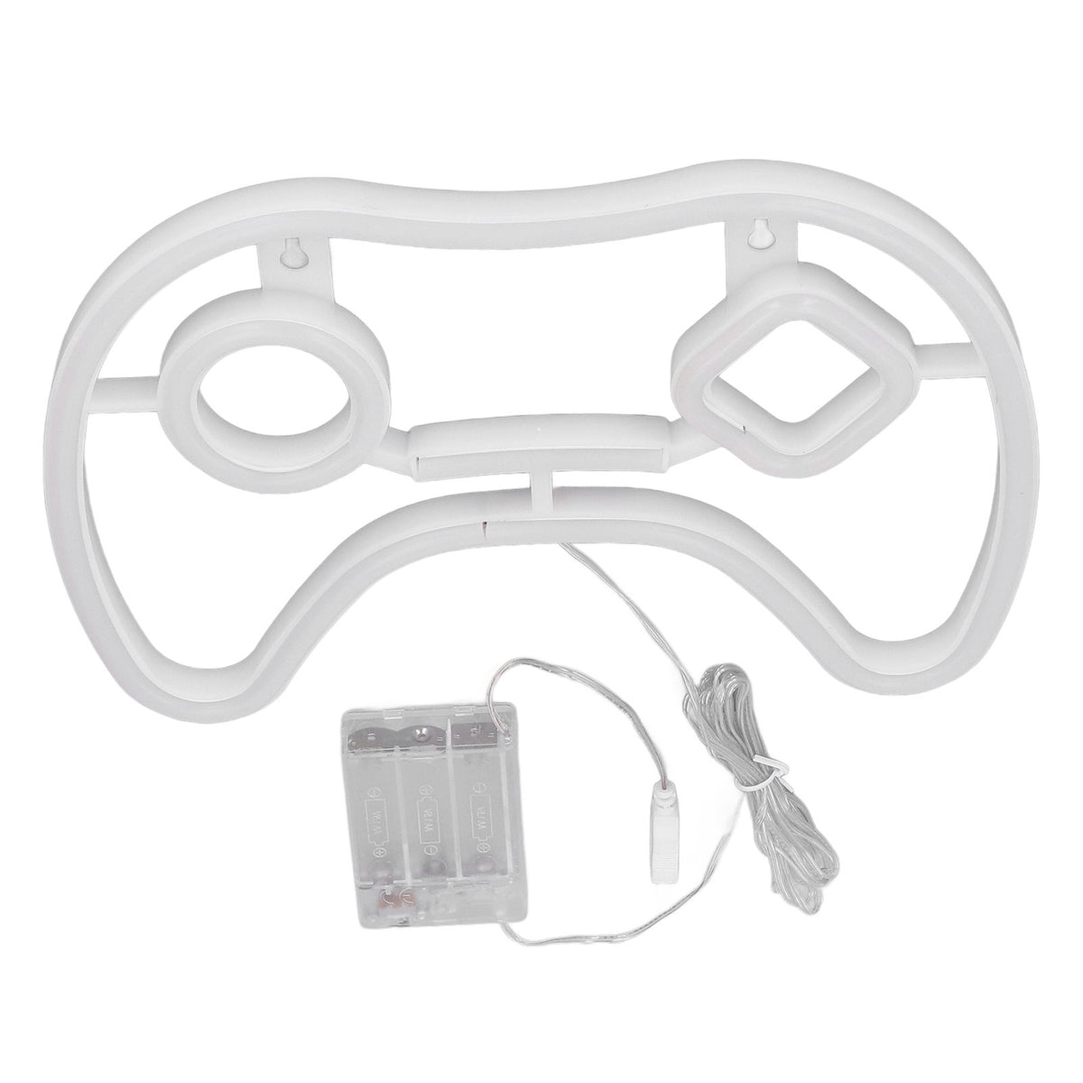 LED Neon Sign Game Controller Shaped 11inx7.5in LED Safe PVC ABS Battery USB Powered Gamepad Neon Sign for Bedroom Party