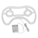 LED Neon Sign Game Controller Shaped 11inx7.5in LED Safe PVC ABS Battery USB Powered Gamepad Neon Sign for Bedroom Party - 45-Degree Angle