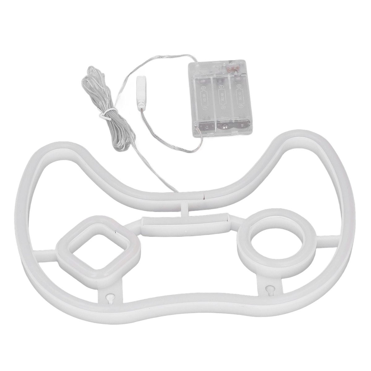 LED Neon Sign Game Controller Shaped 11inx7.5in LED Safe PVC ABS Battery USB Powered Gamepad Neon Sign for Bedroom Party