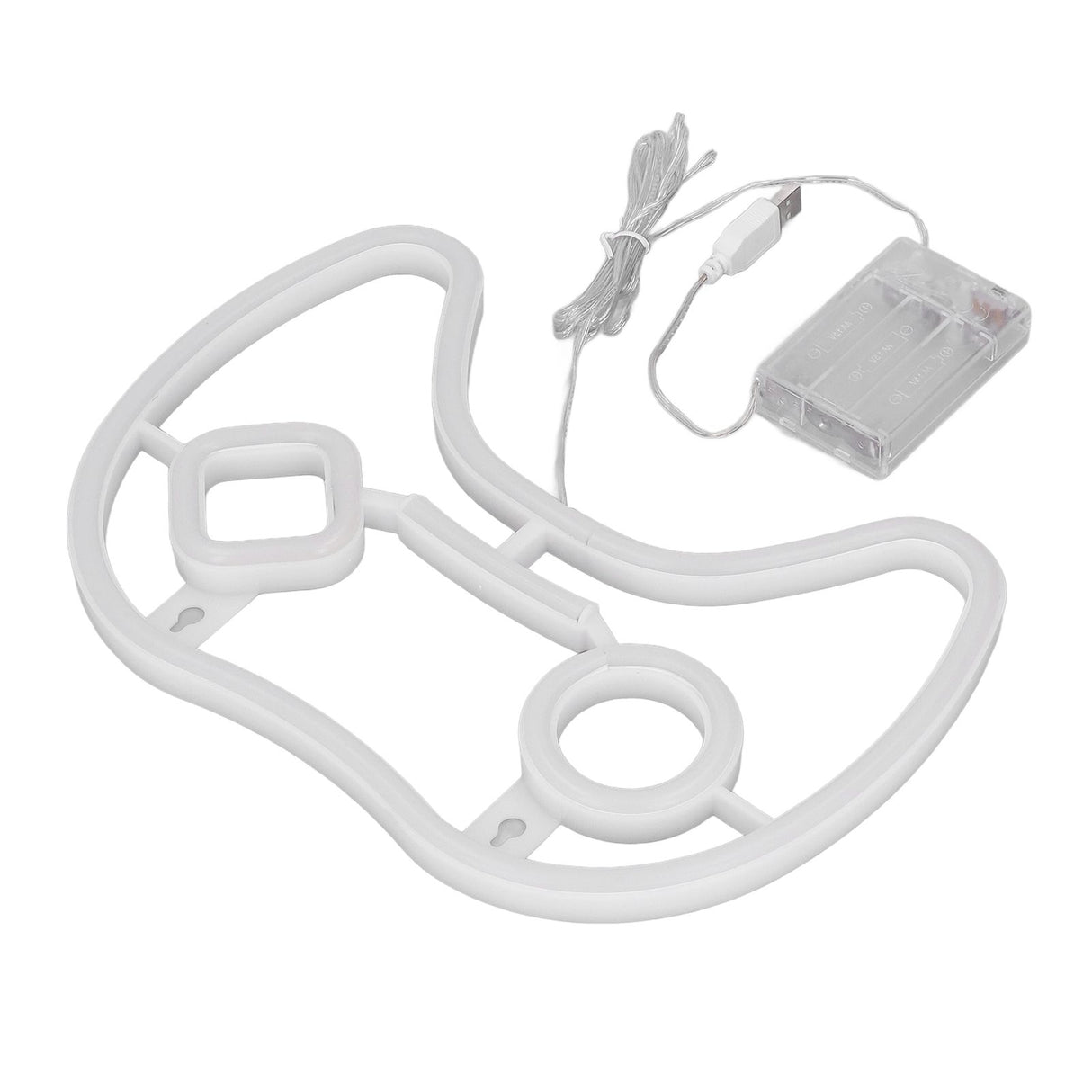 LED Neon Sign Game Controller Shaped 11inx7.5in LED Safe PVC ABS Battery USB Powered Gamepad Neon Sign for Bedroom Party