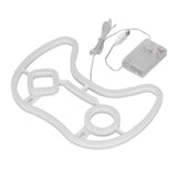 LED Neon Sign Game Controller Shaped 11inx7.5in LED Safe PVC ABS Battery USB Powered Gamepad Neon Sign for Bedroom Party - Low Angle