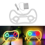 LED Neon Sign Game Controller Shaped 11inx7.5in LED Safe PVC ABS Battery USB Powered Gamepad Neon Sign for Bedroom Party - Extra Image