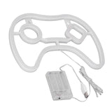 LED Neon Sign Game Controller Shaped 11inx7.5in LED Safe PVC ABS Battery USB Powered Gamepad Neon Sign for Bedroom Party