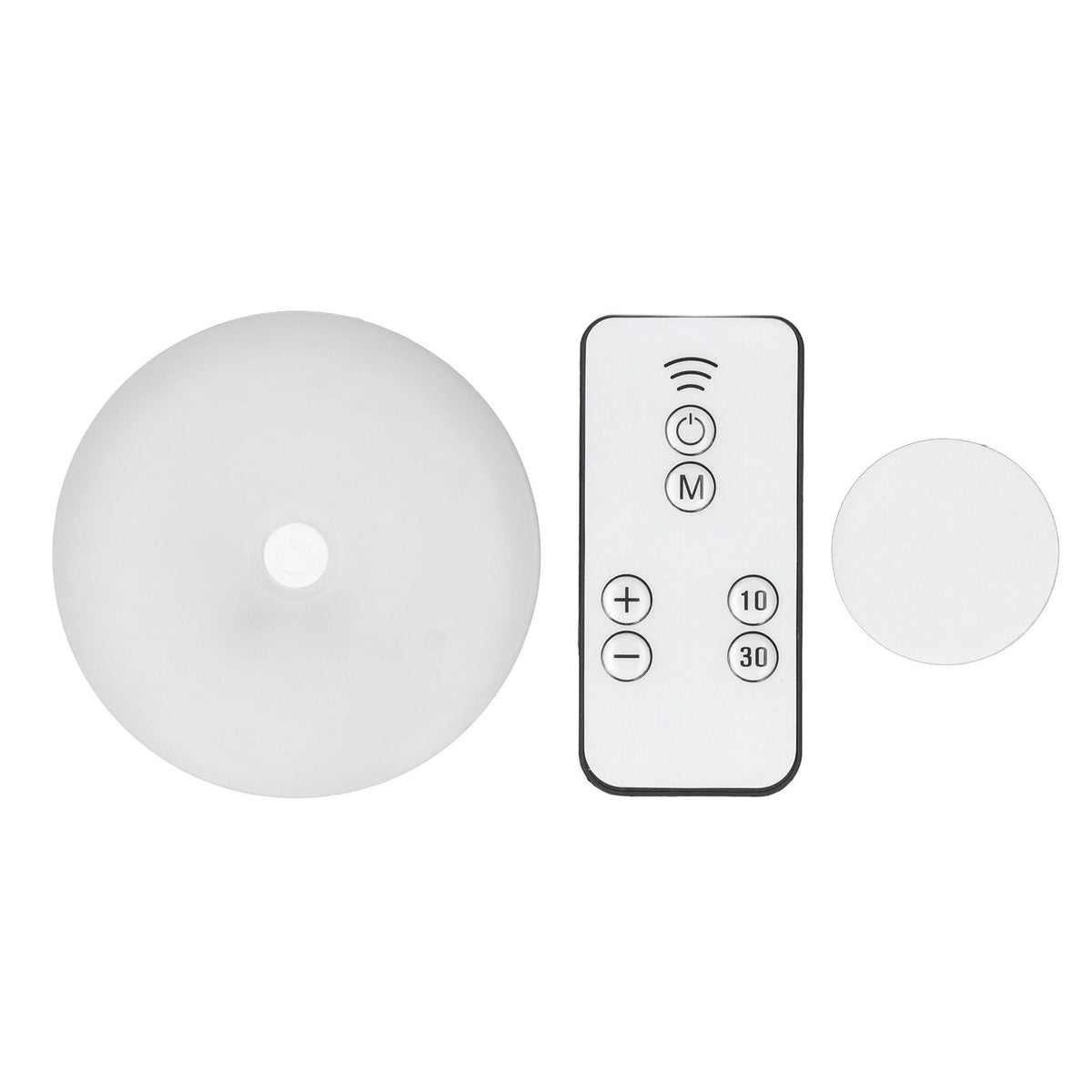 LED Wall Night Light Round Soft Warm Light 3W 18 LEDs Bedside Night Light with Remote Control for Kitchen Stairs 5V