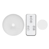 LED Wall Night Light Round Soft Warm Light 3W 18 LEDs Bedside Night Light with Remote Control for Kitchen Stairs 5V - Front View