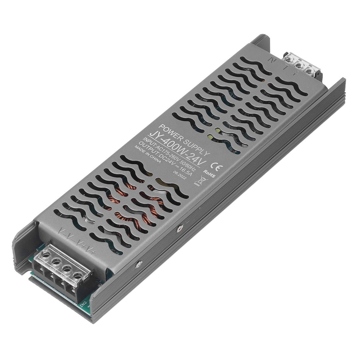 LED Driver 400W DC 24V IP20 Protection Fast Heat Dissipation LED Transformer LED Power Driver AC 175‑260V