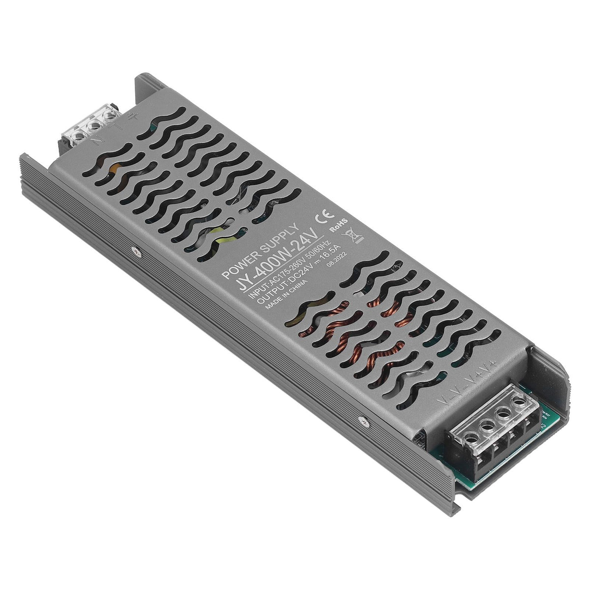 LED Driver 400W DC 24V IP20 Protection Fast Heat Dissipation LED Transformer LED Power Driver AC 175‑260V