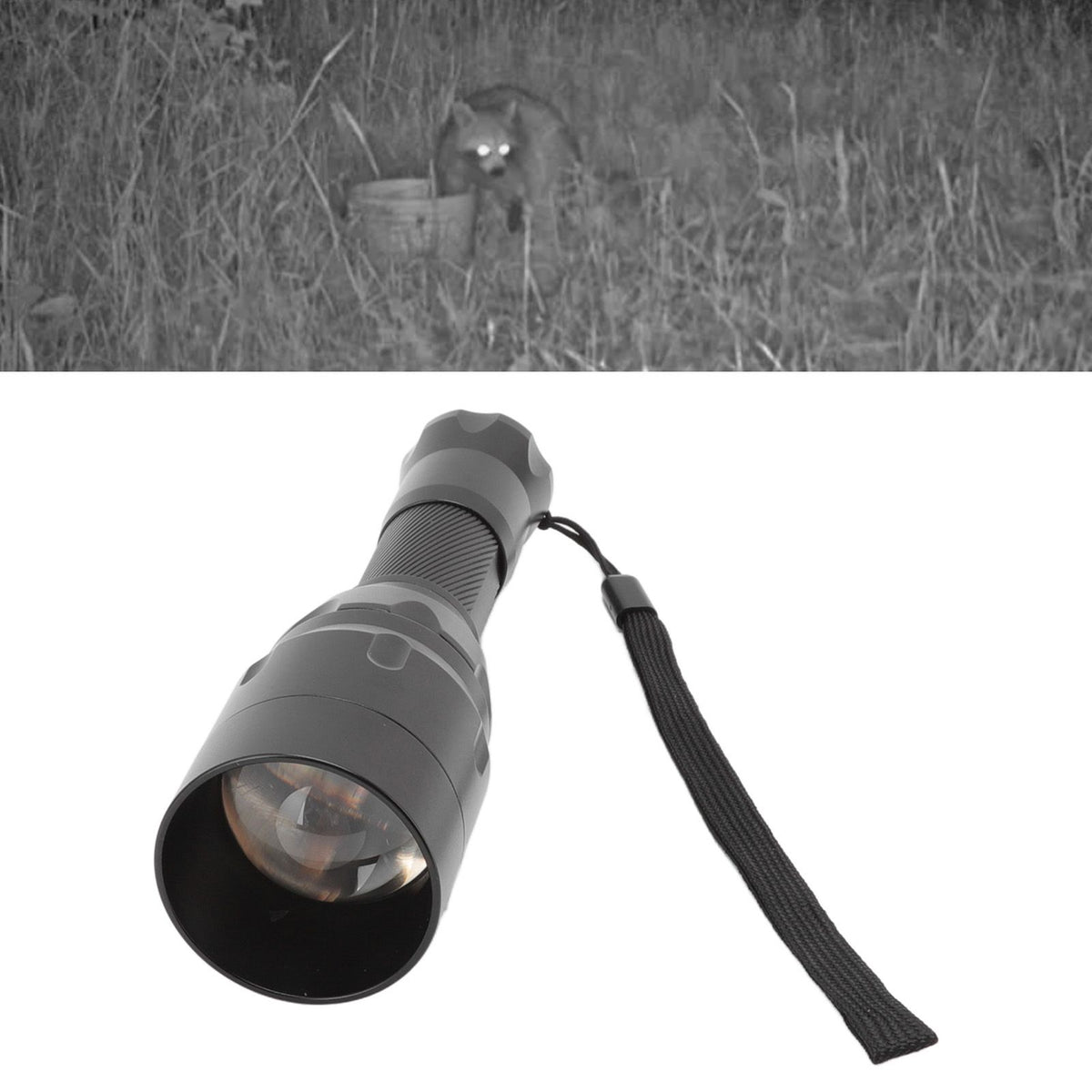 IR Flashlight LED 850nm Infrared Hunting Flashlight with Night Vision for Photography Fill Lighting