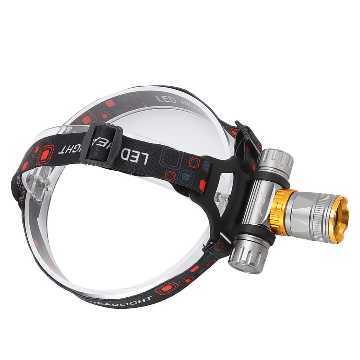 LED Diving Headlight Aluminum Alloy IPX8 Waterproof Super Bright 1500LM 5 Modes Light Weight LED Head Light for Swimming