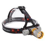 LED Diving Headlight Aluminum Alloy IPX8 Waterproof Super Bright 1500LM 5 Modes Light Weight LED Head Light for Swimming - Rear View