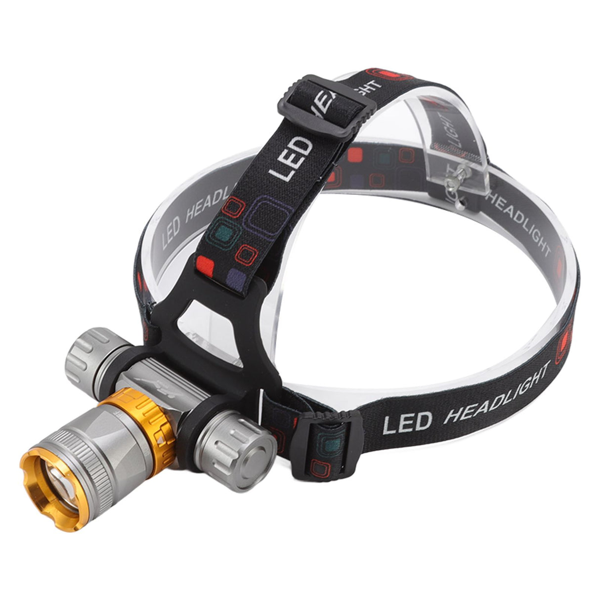 LED Diving Headlight Aluminum Alloy IPX8 Waterproof Super Bright 1500LM 5 Modes Light Weight LED Head Light for Swimming