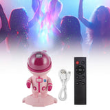 Star LED Night Light Projector USB Astronaut Star Projector Lamp RGB Ambient Projection Light Children Birthday Gift Pink