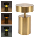 LED Table Lamp 3 Levels Electroplating USB Charging LED Night Light Desktop Decoration Table Lamp for Bar Hotel Restaurant Gold - Extra Image