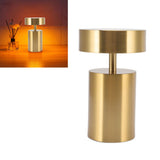 LED Table Lamp 3 Levels Electroplating USB Charging LED Night Light Desktop Decoration Table Lamp for Bar Hotel Restaurant Gold - Extra Image