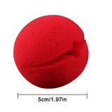 Sponge Nose Soft Clown Nose Funny Cosplay Prop for Halloween Costume Party - Front View