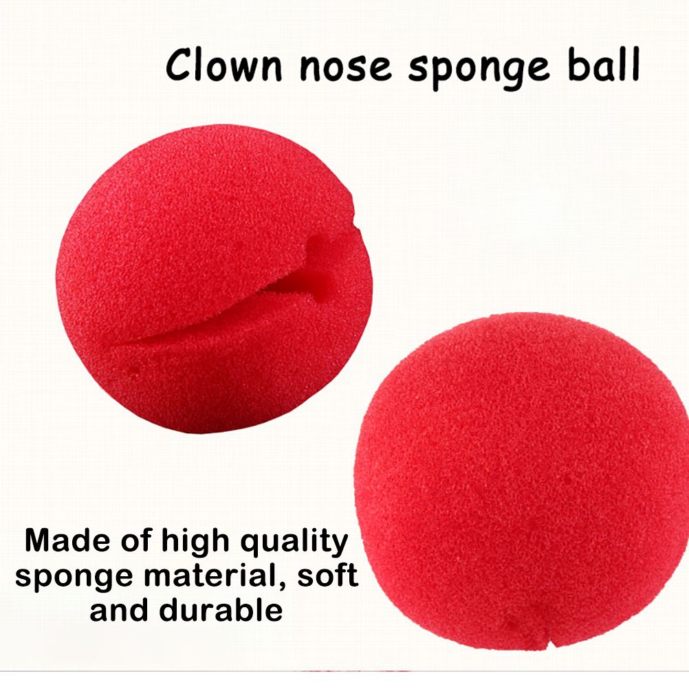 Sponge Nose Soft Clown Nose Funny Cosplay Prop for Halloween Costume Party